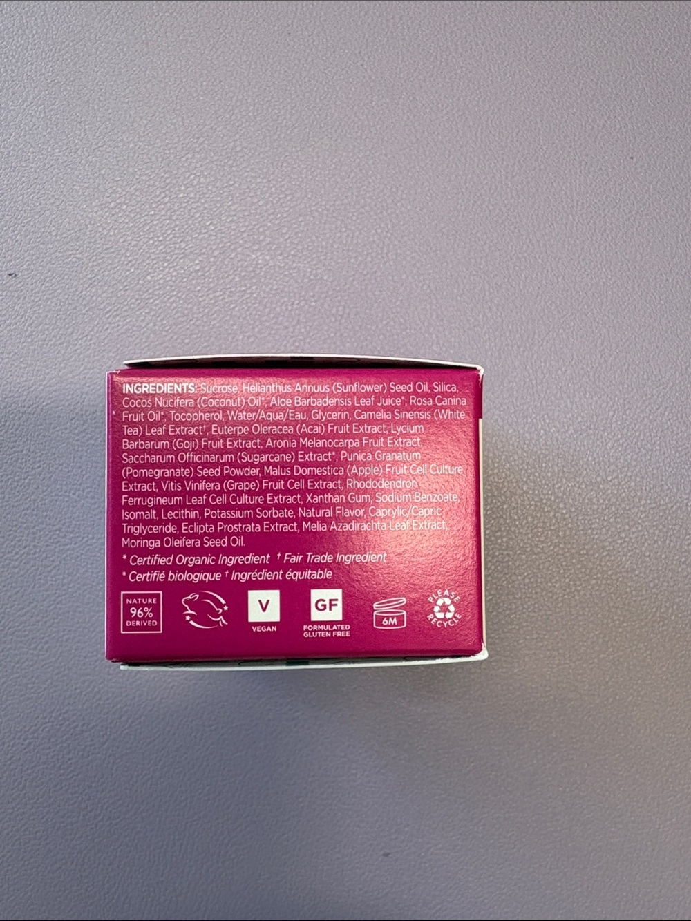 Andalou Naturals 1000 Roses Perfecting Lip Sugar Scrub — Pink - Picture 4 of 6